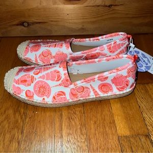 Sea Star Beachcomber Espadrille, Coral Shell. NWT